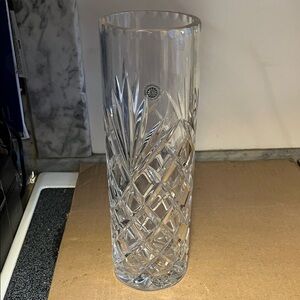 Elegant  Galloway Irish Crystal Vase 12 Inch